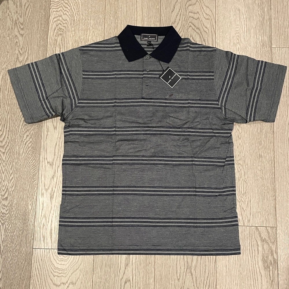 Gray &  Blue Daniel Hechter Polo NWT